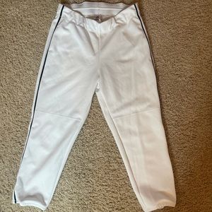 Women’s Gluv Softball pants with black pin stripe
